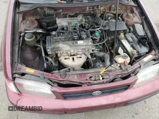 1995 Toyota Tercel DX z VIN JT2EL56E4S0101986, wystawiony jako Copart lot #76588734 z przebiegiem 204 800 mil mil oraz Czysty tytuł • Clean title. Historia ofert i sprzedaży dostępna na DreamBid. Obrazek 11.