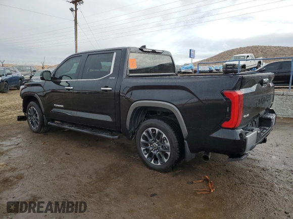 2024 Toyota Tundra Limited z VIN 5TFJA5DB3RX171081, wystawiony jako Copart lot #87020974 z przebiegiem Nie podano mil oraz Szkoda całkowita • Salvage title. Historia ofert i sprzedaży dostępna na DreamBid. Obrazek 2.
