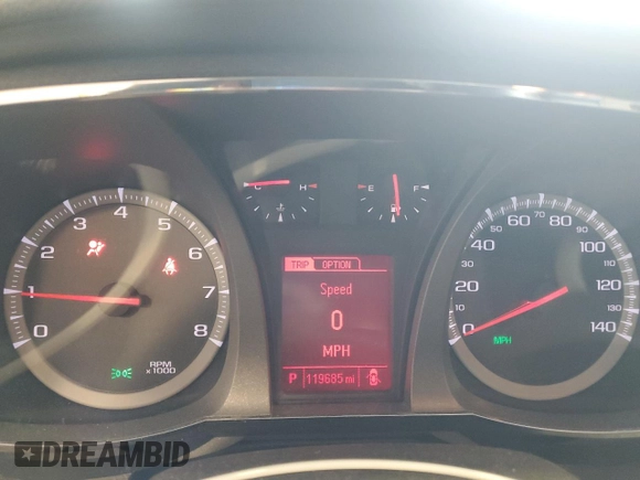 2013 GMC Terrain SLT with VIN 2GKFLVEK6D6387289, listed as a Copart auction lot 60036085 with 119,685 mi miles and Clean title. Bid and sale history available at DreamBid. Image 9.