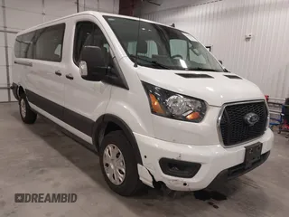 2024 Ford Transit Passenger XL with VIN 1FBAX2Y88RKA83401, listed as a IAAI auction lot 42159487 with 13,481 mi miles. Bid and sale history available at carsss.com. Image 1.