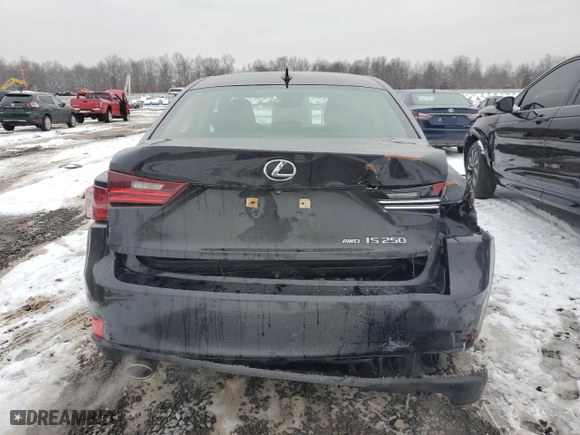 2015 Lexus IS 250 with VIN JTHCF1D23F5026213, listed as a Copart auction lot 44934345 with 84001 miles and Salvage Title. Bid and sale history available at carsss.com. Image 6.