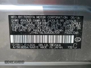 2016 Lexus GS 350 with VIN JTHBZ1BL5GA005709, listed as a Copart auction lot 63246824 with 67,407 mi miles and Salvage Title. Bid and sale history available at carsss.com. Image 14.