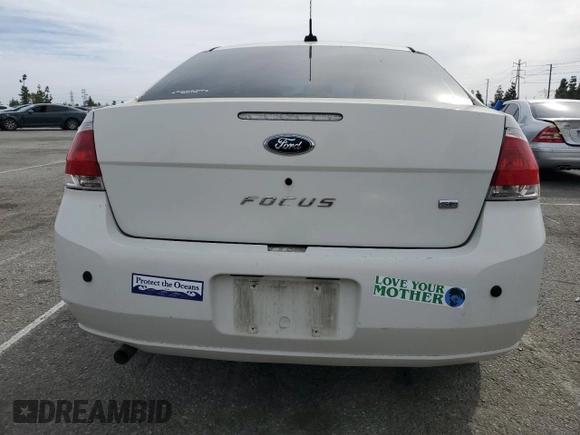 2009 Ford Focus SE with VIN 1FAHP35N89W160681, listed as a Copart auction lot 46862285 with 105,660 mi miles and Salvage Title. Bid and sale history available at carsss.com. Image 6.