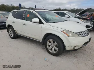 2007 Nissan Murano SL with VIN JN8AZ08W87W619749, listed as a Copart auction lot 44794465 with 0 mi miles and Salvage Title. Bid and sale history available at carsss.com. Image 4.