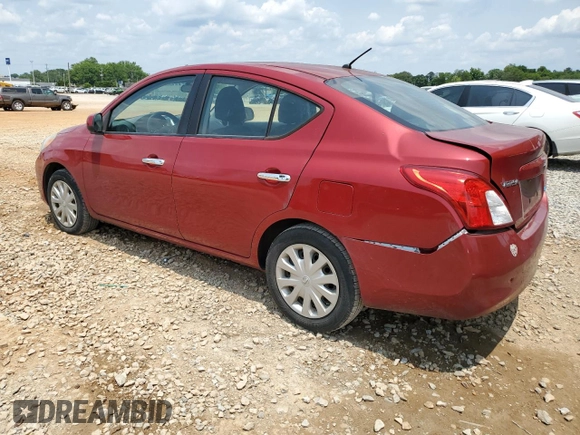 2012 Nissan Versa SL with VIN 3N1CN7AP7CL823893, listed as a Copart auction lot 59086175 with 104,298 mi miles and Salvage title. Bid and sale history available at DreamBid. Image 2.