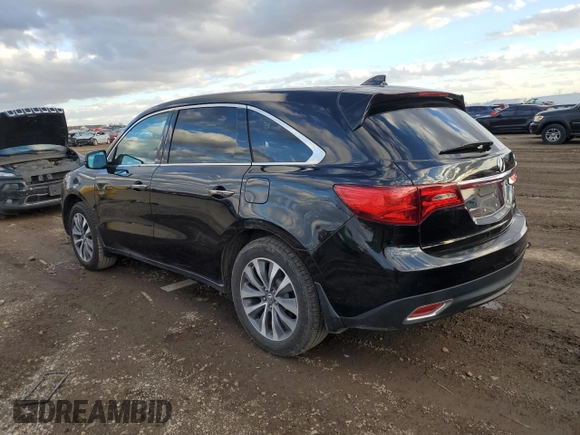 2016 Acura MDX w/Tech with VIN 5FRYD4H43GB060015, listed as a Copart auction lot 47367805 with 108,237 mi miles and Salvage Title. Bid and sale history available at carsss.com. Image 2.