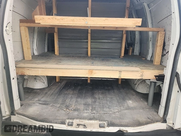 2013 Chevrolet Express Cargo with VIN 1GCWGFCA4D1142736, listed as a IAAI auction lot 42854305 with 128,585 mi miles and . Bid and sale history available at DreamBid. Image 18.