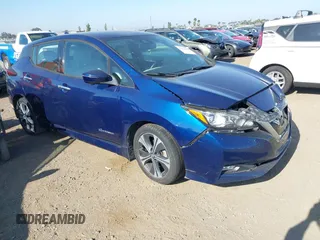 2018 Nissan LEAF SV z VIN 1N4AZ1CP1JC306753, wystawiony jako IAAI lot #42323398 z przebiegiem 65 146 mil mil oraz . Historia ofert i sprzedaży dostępna na DreamBid. Obrazek 1.
