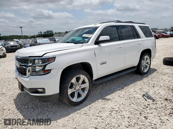 2019 Chevrolet Tahoe LT with VIN 1GNSCBKC1KR226315, listed as a Copart auction lot 57215915 with 153,170 mi miles and Salvage title. Bid and sale history available at DreamBid. Image 1.