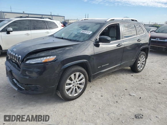 2017 Jeep Cherokee Overland z VIN 1C4PJMJS3HW551468, wystawiony jako Copart lot #46307615 z przebiegiem 124 602 mil mil oraz Szkoda całkowita • Salvage title. Historia ofert i sprzedaży dostępna na DreamBid. Obrazek 1.