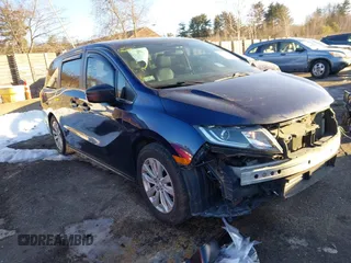 2018 Honda Odyssey LX with VIN 5FNRL6H27JB019591, listed as a IAAI auction lot 41476327 with 117,870 mi miles. Bid and sale history available at carsss.com. Image 1.