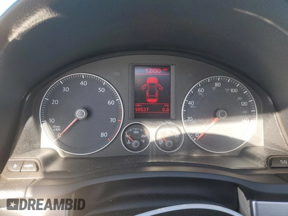 2007 Volkswagen Eos 3.2L with VIN WVWDB71F67V032777, listed as a Copart auction lot 53684035 with 98,537 mi miles and Salvage Title. Bid and sale history available at DreamBid. Image 9.