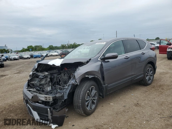 2021 Honda CR-V EX with VIN 2HKRW2H5XMH618453, listed as a Copart auction lot 58403875 with 99,999 mi miles and Salvage title. Bid and sale history available at DreamBid. Image 1.