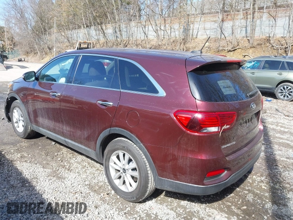 2019 Kia Sorento L with VIN 5XYPG4A32KG447551, listed as a IAAI auction lot 41751426 with 46,045 mi miles. Bid and sale history available at carsss.com. Image 3.