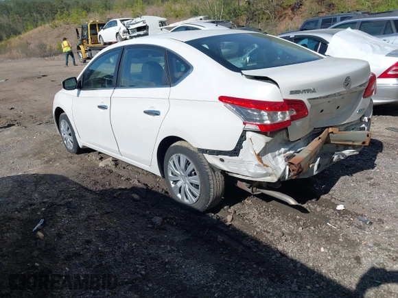 2014 Nissan Sentra S with VIN 3N1AB7AP9EL682389, listed as a IAAI auction lot 41881617 with 88,656 mi miles and . Bid and sale history available at DreamBid. Image 3.