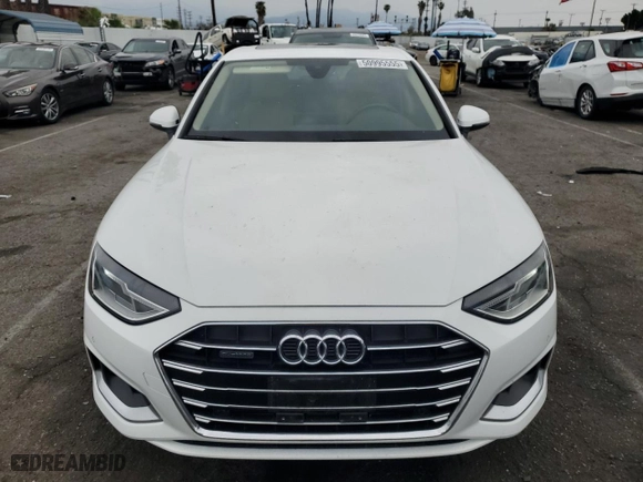 2021 Audi A4 Sedan Premium with VIN WAUABAF41MA025243, listed as a Copart auction lot 50995555 with 41,681 mi miles and Salvage Title. Bid and sale history available at carsss.com. Image 5.