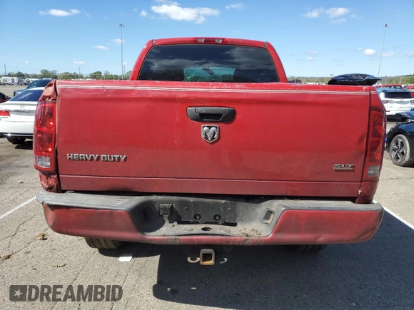 2005 Dodge 2500 SLT with VIN 3D7KR28C25G735712, listed as a Copart auction lot 74197254 with 260,908 mi miles and Salvage Title. Bid and sale history available at DreamBid. Image 6.