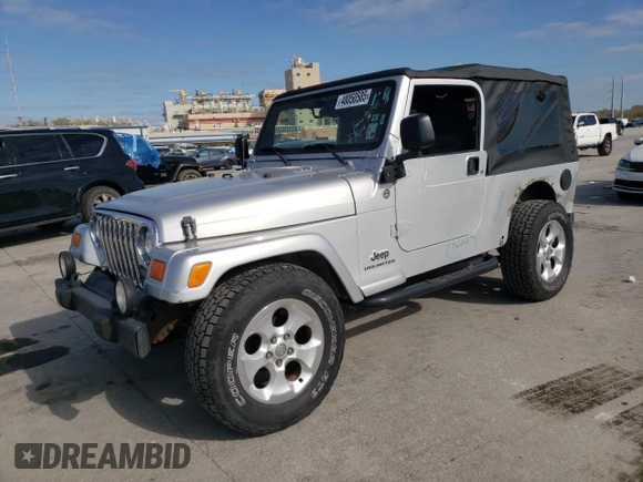 2006 Jeep Wrangler Unlimited LWB with VIN 1J4FA44S76P717421, listed as a Copart auction lot 48050585 with 44,137 mi miles and Salvage Title. Bid and sale history available at carsss.com. Image 1.