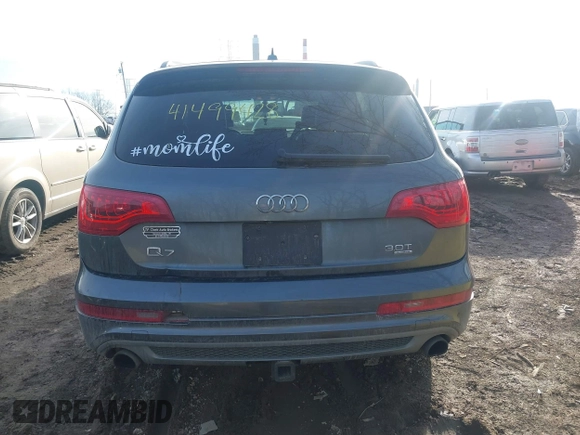 2015 Audi Q7 S line Prestige with VIN WA1DGAFEXFD023710, listed as a IAAI auction lot 41499428 with 165,787 mi miles and . Bid and sale history available at DreamBid. Image 16.