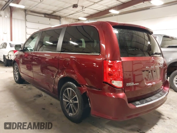 2017 Dodge Grand Caravan SXT with VIN 2C4RDGCG5HR749052, listed as a IAAI auction lot 42010625 with 118,833 mi miles and . Bid and sale history available at DreamBid. Image 3.