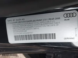 2013 Audi A7 3.0 Premium Plus with VIN WAUYGAFCXDN084307, listed as a IAAI auction lot 41875312 with 120,354 mi miles. Bid and sale history available at carsss.com. Image 9.