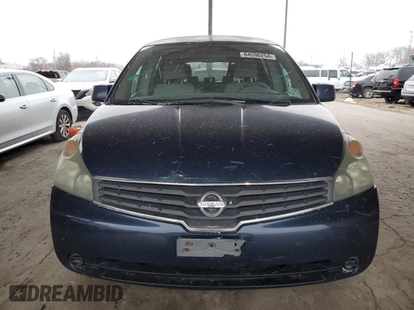 2008 Nissan Quest SL with VIN 5N1BV28U48N105373, listed as a Copart auction lot 84590254 with 162,938 mi miles and Clean Title. Bid and sale history available at carsss.com. Image 5.