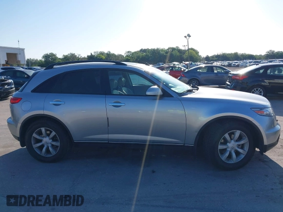 2003 Infiniti FX Options with VIN JNRAS08W93X201673, listed as a IAAI auction lot 41981420 with 90,511 mi miles and . Bid and sale history available at DreamBid. Image 13.