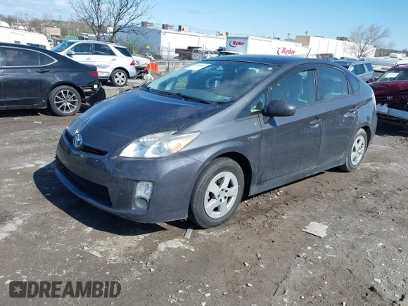 2011 Toyota Prius I with VIN JTDKN3DUXB5298300, listed as a IAAI auction lot 41988147 with 182,138 mi miles. Bid and sale history available at carsss.com. Image 2.