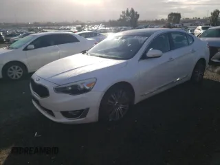 2016 Kia Cadenza Premium with VIN KNALN4D77G5218797, listed as a Copart auction lot 45489735 with 122,763 mi miles and Salvage Title. Bid and sale history available at carsss.com. Image 1.