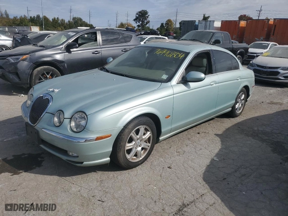 2003 Jaguar S-Type with VIN SAJEA01T23FM81481, listed as a Copart auction lot 76996804 with NaN miles and Clean Title. Bid and sale history available at carsss.com. Image 1.
