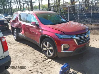 2023 Chevrolet Traverse LT Leather with VIN 1GNERHKW4PJ232429, listed as a IAAI auction lot 41996119 with 11,928 mi miles. Bid and sale history available at carsss.com. Image 1.