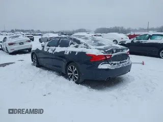 2017 Nissan Maxima SV with VIN 1N4AA6AP5HC418537, listed as a IAAI auction lot 41260140 with 56,140 mi miles. Bid and sale history available at carsss.com. Image 3.