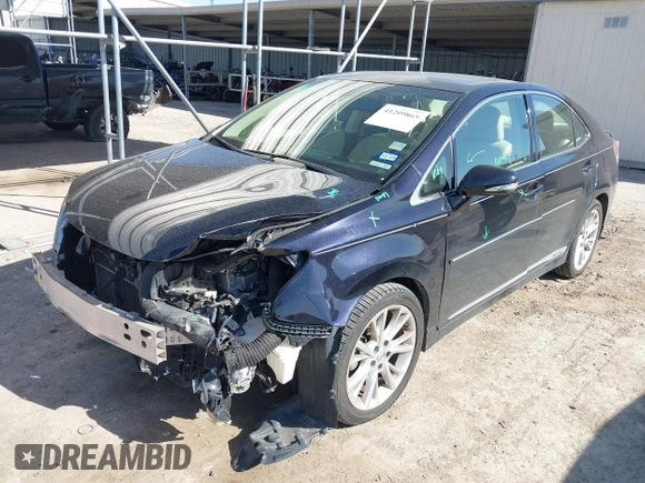 2010 Lexus HS 250h with VIN JTHBB1BAXA2017701, listed as a IAAI auction lot 41209865 with 104,023 mi miles and . Bid and sale history available at DreamBid. Image 2.