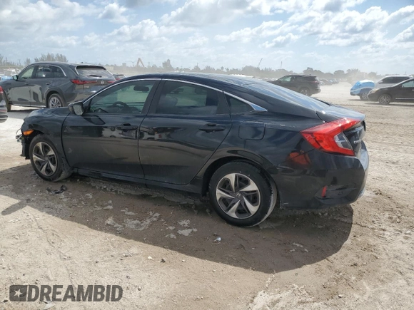 2020 Honda Civic LX with VIN 19XFC2F65LE019406, listed as a Copart auction lot 53337745 with 54,954 mi miles and Non Repairable. Bid and sale history available at DreamBid. Image 2.