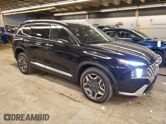 2023 Hyundai Santa Fe Hybrid Limited with VIN 5NMS5DA17PH022919, listed as a Copart auction lot 46704944 with 1,809 mi miles. Bid and sale history available at carsss.com. Image 4.