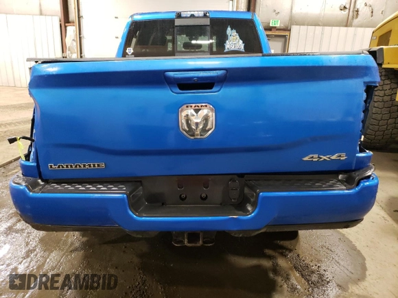 2021 Ram 2500 Laramie with VIN 3C6UR5FL1MG570734, listed as a Copart auction lot 53580205 with 52,873 mi miles and Salvage title. Bid and sale history available at DreamBid. Image 6.
