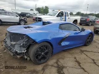 2021 Chevrolet Corvette 2LT with VIN 1G1YB3D48M5124739, listed as a Copart auction lot 65192324 with 38,415 mi miles and Clean Title. Bid and sale history available at carsss.com. Image 3.