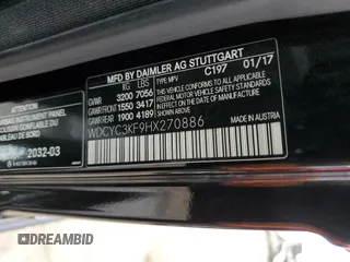 2017 Mercedes-Benz G-Class G 550 with VIN WDCYC3KF9HX270886, listed as a Copart auction lot 86125264 with 90,343 mi miles and Salvage Title. Bid and sale history available at carsss.com. Image 13.
