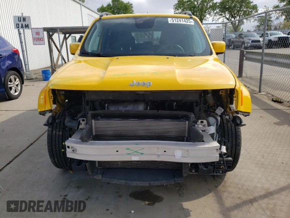 2018 Jeep Renegade Altitude with VIN ZACCJABBXJPH04362, listed as a Copart auction lot 51241425 with 125,913 mi miles and Salvage Title. Bid and sale history available at DreamBid. Image 5.