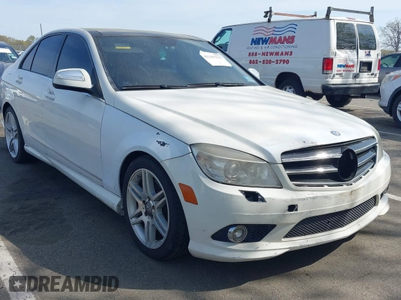 2009 Mercedes-Benz C-Class 3.5L Sport with VIN WDDGF56X69R055050, listed as a IAAI auction lot 42105231 with 146,186 mi miles. Bid and sale history available at carsss.com. Image 6.