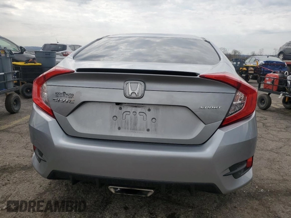 2020 Honda Civic Sedan Sport with VIN 2HGFC2F82LH565281, listed as a Copart auction lot 52740785 with 70,911 mi miles and Salvage Title. Bid and sale history available at carsss.com. Image 6.