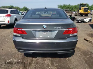 2006 BMW 7 Series 750Li with VIN WBAHN83546DT34797, listed as a Copart auction lot 60511685 with 92,565 mi miles and Salvage title. Bid and sale history available at DreamBid. Image 6.