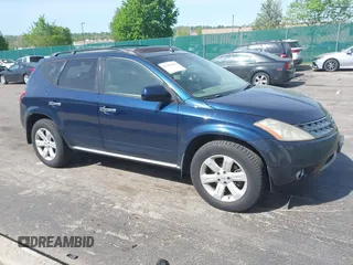 2007 Nissan Murano SL with VIN JN8AZ08W27W655484, listed as a IAAI auction lot 42160461 with 179,476 mi miles and . Bid and sale history available at DreamBid. Image 1.