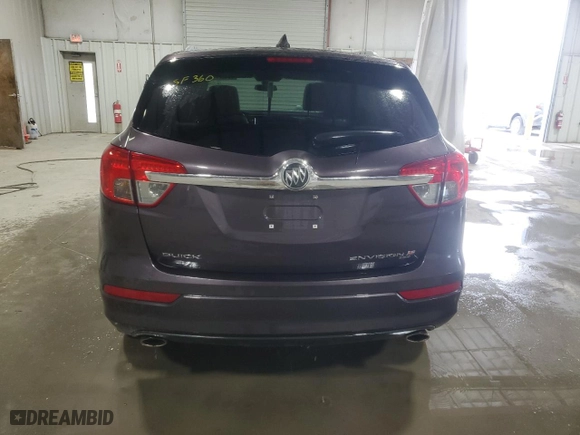 2018 Buick Envision Premium with VIN LRBFX3SXXJD002106, listed as a Copart auction lot 86497724 with 0 mi miles and Salvage Title. Bid and sale history available at carsss.com. Image 6.