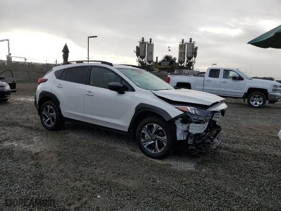2024 Subaru Crosstrek Premium with VIN JF2GUADC5R8237015, listed as a Copart auction lot 48585965 with 25,406 mi miles and Salvage Title. Bid and sale history available at carsss.com. Image 4.