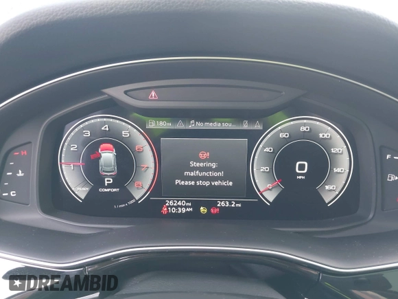 2023 Audi Q8 Premium Plus with VIN WA1EVBF17PD021816, listed as a IAAI auction lot 42024241 with 26,240 mi miles and . Bid and sale history available at DreamBid. Image 7.
