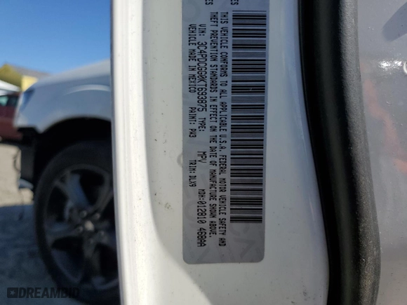 2019 Dodge Journey Crossroad with VIN 3C4PDCGG0KT693875, listed as a Copart auction lot 47323335 with 65,678 mi miles and Salvage Title. Bid and sale history available at carsss.com. Image 12.