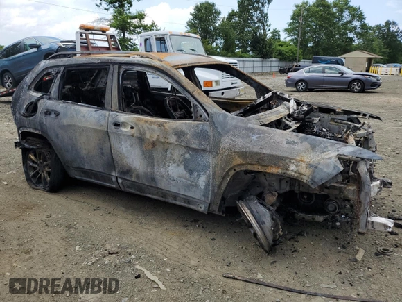 2019 Jeep Cherokee Latitude Plus with VIN 1C4PJMLB2KD258712, listed as a Copart auction lot 62681545 with Not provided miles and Salvage title. Bid and sale history available at DreamBid. Image 4.