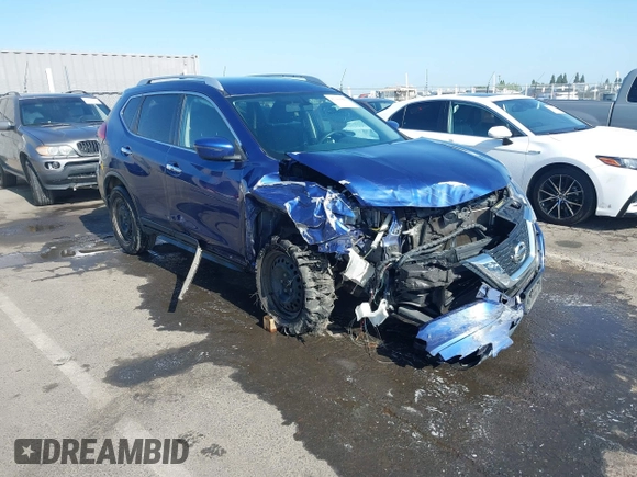2017 Nissan Rogue SV with VIN KNMAT2MV9HP553763, listed as a IAAI auction lot 42380808 with 100,372 mi miles and . Bid and sale history available at DreamBid. Image 1.