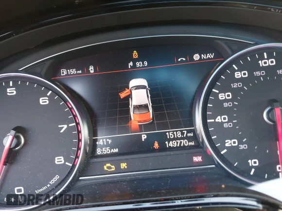 2015 Audi A8 3.0T with VIN WAU3GAFDXFN028244, listed as a IAAI auction lot 41791578 with 149,770 mi miles and . Bid and sale history available at DreamBid. Image 15.